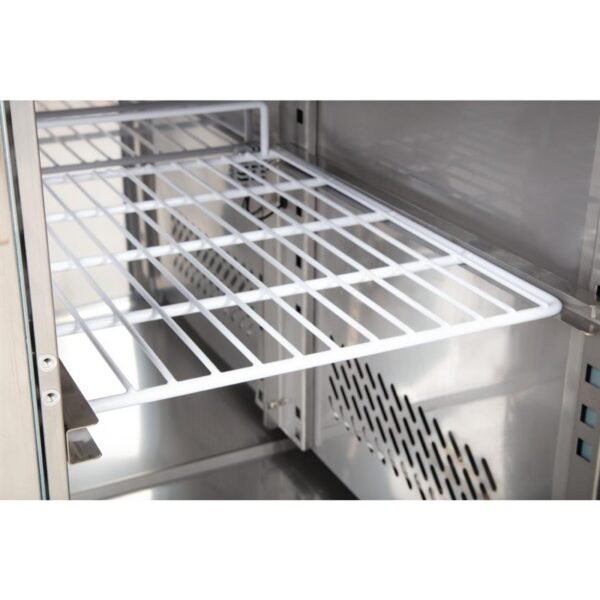 Table de praparation pizzas/sandwichs – Vitre bombee- 4 Portes – POLAR – CT395 – Image 3