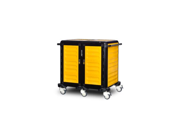 Chariot de transport pour plateaux ferm 7+7 niveaux – GASTROLLEY – G.ST.75.D.4