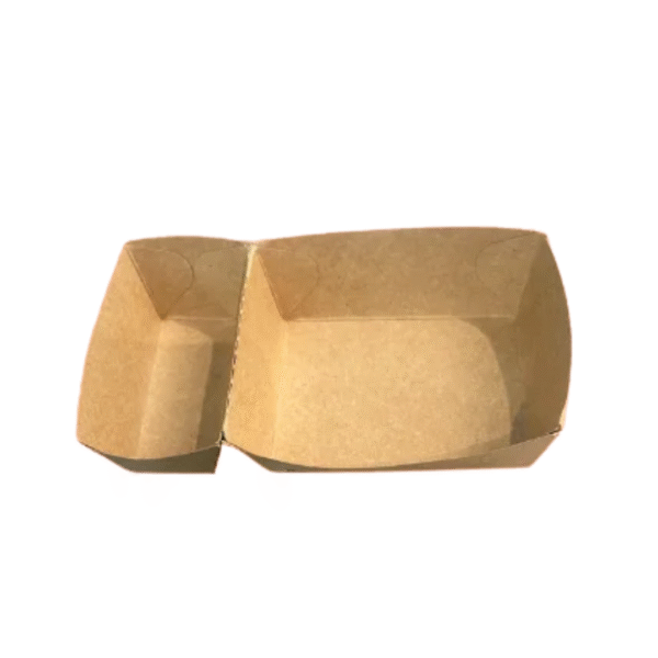 Barquette de frites avec compartiment kraft - 800 pieces (0,066 € / unite)