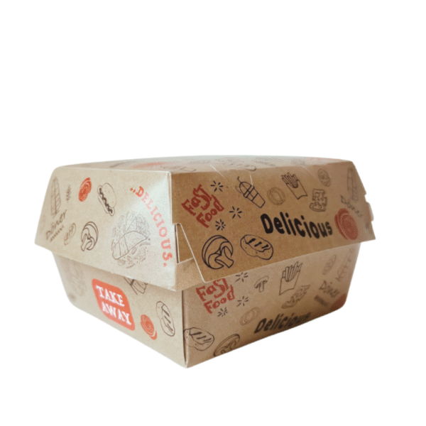 Boite Burger S - L'unite : 0,071 € - Par carton : 400 pieces